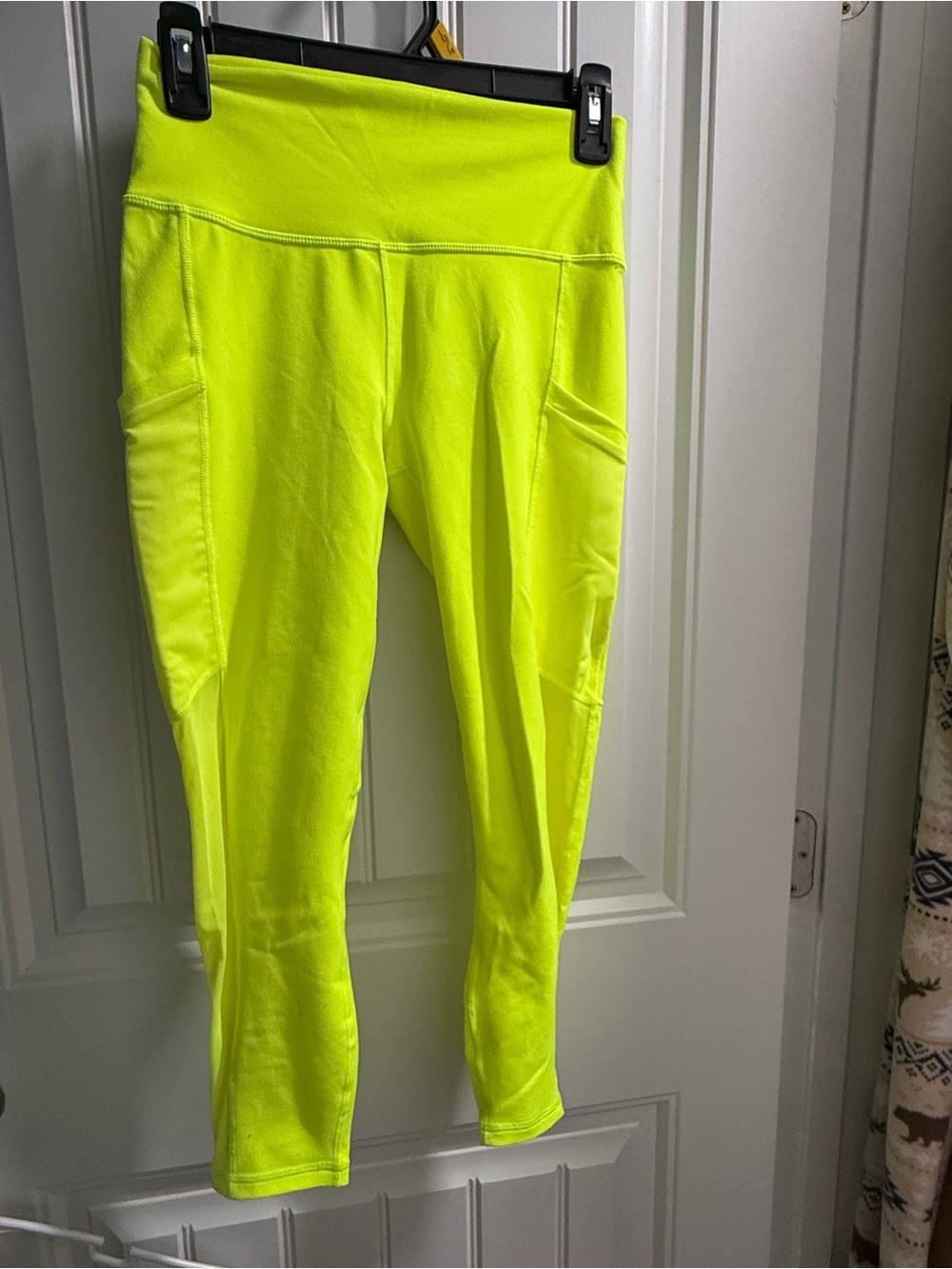 Fabletics Neon Yellow High-Rise Active Leggings